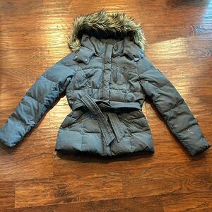 Abercrombie Faux Fur Down Coat